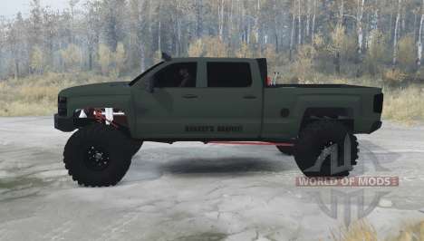 Chevrolet Silverado 3500 HD Crew Cab для Spintires MudRunner