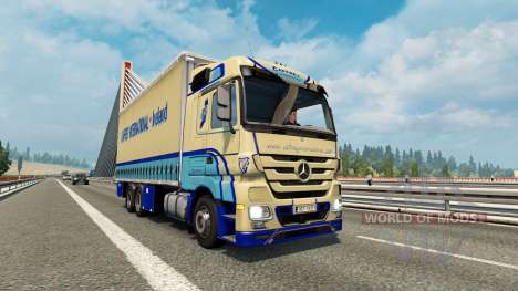 Tandem truck traffic v1.6.1 для Euro Truck Simulator 2