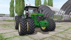 John Deere 6230R double wheels для Farming Simulator 2017