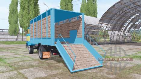 IFA W50 L cattle transport для Farming Simulator 2017