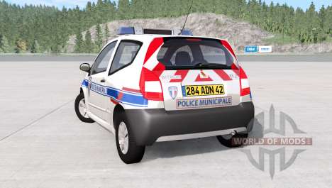 Citroen C2 French Police для BeamNG Drive