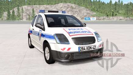 Citroen C2 police skins pack для BeamNG Drive