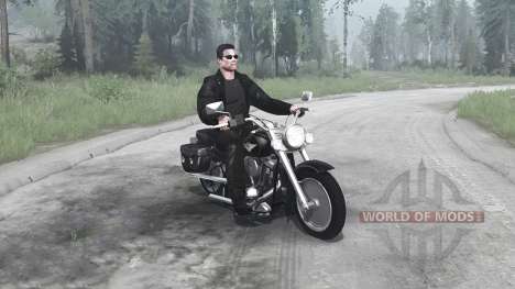 Harley-Davidson FLSTF Fat Boy для Spintires MudRunner
