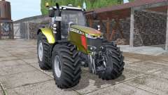 Massey Ferguson 7718 S gold design v1.1 для Farming Simulator 2017