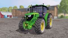 John Deere 6170R lime green для Farming Simulator 2015