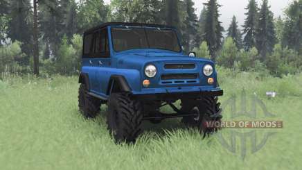 УАЗ 469 чёрно-синий для Spin Tires