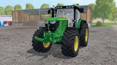 John Deere 6210R lime green для Farming Simulator 2015