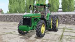 John Deere 8400 wheels selection для Farming Simulator 2017