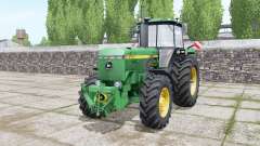 John Deere 4755 double wheels для Farming Simulator 2017