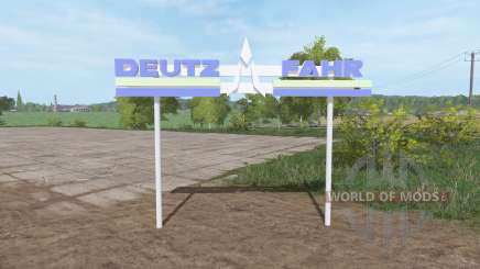 Deutz-Fahr 3D plate для Farming Simulator 2017