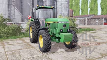 John Deere 4850 twin wheels для Farming Simulator 2017