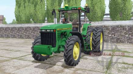 John Deere 8400 wheels selection для Farming Simulator 2017