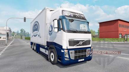 Volvo FH16 750 Globetrotter XL cab 2012 Tandem для Euro Truck Simulator 2