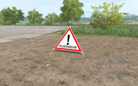 Warning Sign для Farming Simulator 2017