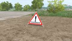 Warning Sign для Farming Simulator 2017