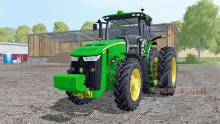 John Deere 8370R double wheels для Farming Simulator 2015