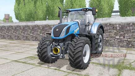 New Holland T7.290 Heavy Duty bright blue для Farming Simulator 2017