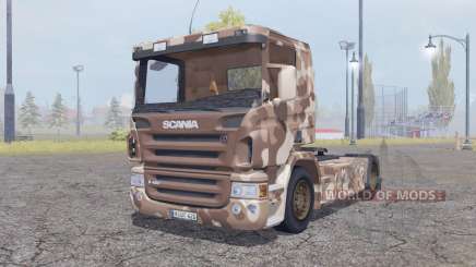 Scania R420 desert camo для Farming Simulator 2013