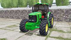 John Deere 6180J double wheels для Farming Simulator 2017