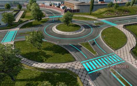 Roadways Luminous для Euro Truck Simulator 2