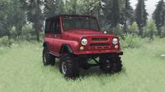 УАЗ 469 красный v1.2 для Spin Tires