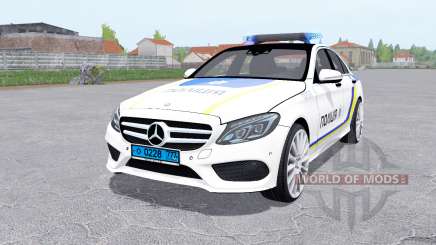 Mercedes-Benz C 250 AMG (W205) Поліція для Farming Simulator 2017