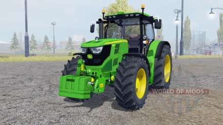 John Deere 6150R with weight для Farming Simulator 2013