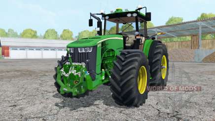 John Deere 8370R added wheels для Farming Simulator 2015