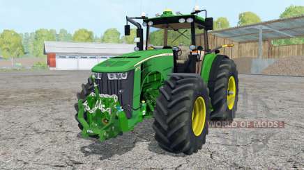 John Deere 8370R pigment green для Farming Simulator 2015