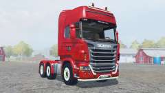 Scania R730 Topline strong red для Farming Simulator 2013