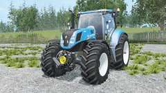 New Holland T7.240 spanish sky blue для Farming Simulator 2015