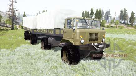 ГАЗ-66 шарнирно-сочленённая рама для MudRunner