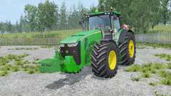 John Deere 8370R with weights для Farming Simulator 2015