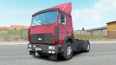 МАЗ-54323 ярко-красный окрас для Euro Truck Simulator 2