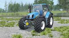 New Holland T6.160 rich electric blue для Farming Simulator 2015