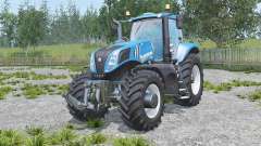 New Holland T8.320 real engine для Farming Simulator 2015