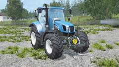 New Holland T6.160 real engine для Farming Simulator 2015