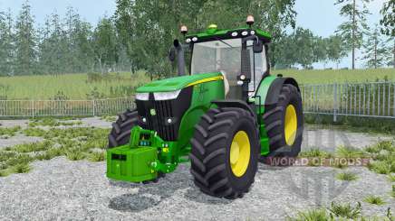 John Deere 7270R with weighƫs для Farming Simulator 2015