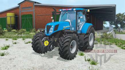 New Holland T7.170 rich electric blue для Farming Simulator 2015