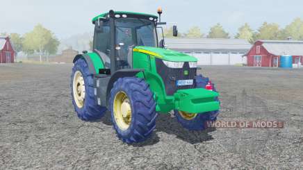 John Deere 7280R caribbean green для Farming Simulator 2013