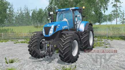 New Holland T7.270 spanish sky blue для Farming Simulator 2015