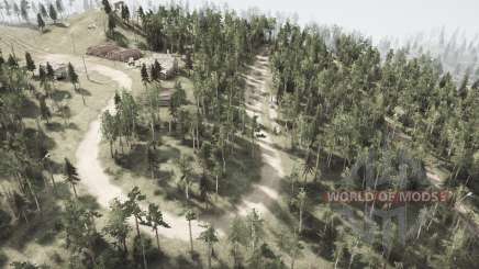 Вырубка на ЛЭП в Медвежьем лесу для MudRunner