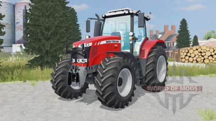 Massey Ferguson 7616 added wheels для Farming Simulator 2015