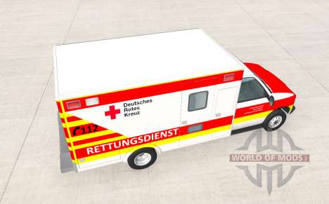 Gavril H-Series German Ambulance для BeamNG Drive