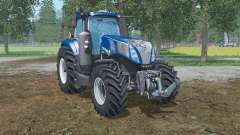 New Holland T8.320  lowering tire pressure для Farming Simulator 2015