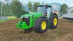 John Deere 8370R vivid malachite для Farming Simulator 2015