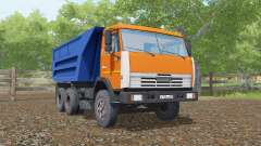 КамАЗ-55111  ярко-оранжевый окрас для Farming Simulator 2017