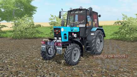 МТЗ-82.1 Беларус  голубой окрас для Farming Simulator 2017