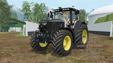 John Deere 6210R Black Edition для Farming Simulator 2015