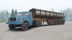 Tatra T148 6x6 v1.2 синий окрас для Spin Tires
